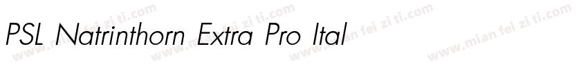PSL Natrinthorn Extra Pro Italic字体转换